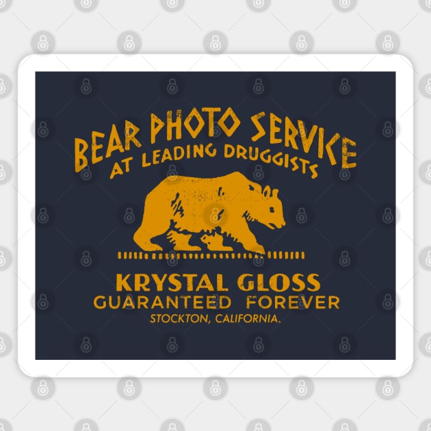 BEAR PHOTO SERVICE_YLW Magnet by BUNNY ROBBER GRPC